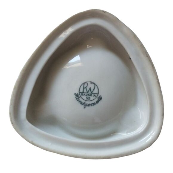 RW Bavaria Porcelain Ashtray Dish Gold Trim Stuttgart Altes Schloss Trinket Vtg. - Picture 10 of 16